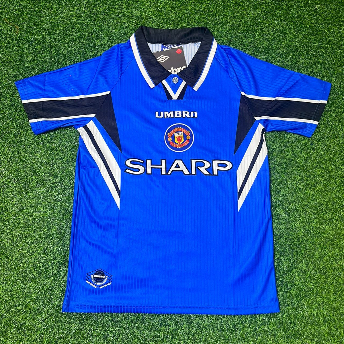 Ryan Giggs Manchester United 1996/1997 Blue Retro Football Jersey
