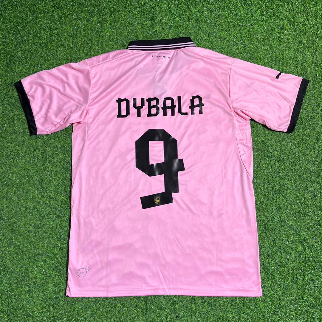 Paulo Dybala Palermo 2012/2013 Season Home Pink Retro Football Jersey Kit Trikot Maillot