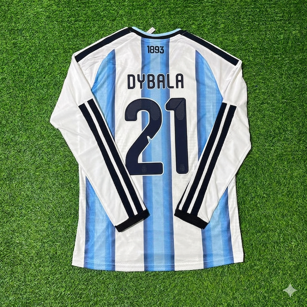 Paulo Dybala #21 Argentinien WM 2026 Langarm Fußballtrikot