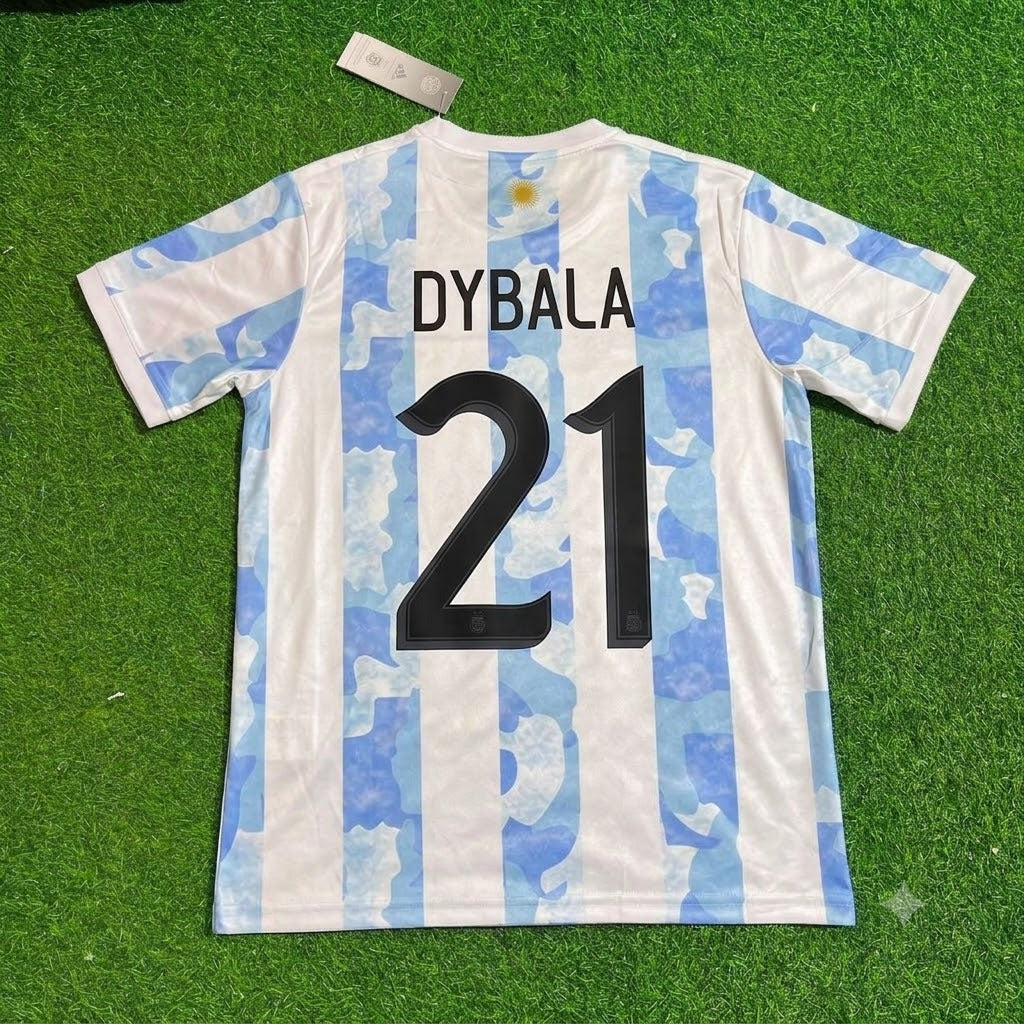 Paulo Dybala - Argentinien Retro Kit Trikot Fußball T-Shirt