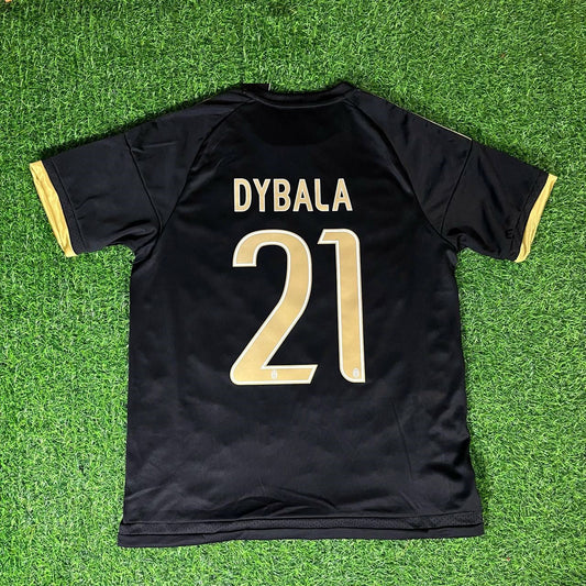 Paulo Dybala #21 – Juventus 2015/16 Black Retro Jersey – | Trikot | Maillot Soccer Shirt
