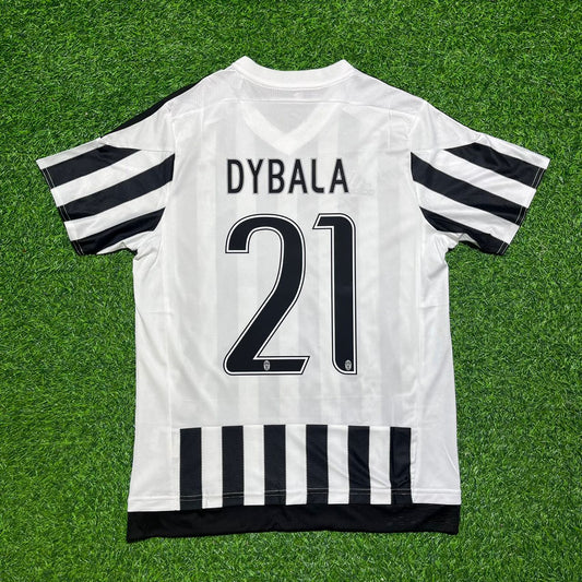 Paulo Dybala 21-Juventus 2015-2016 Retro Heim-Fußballtrikot