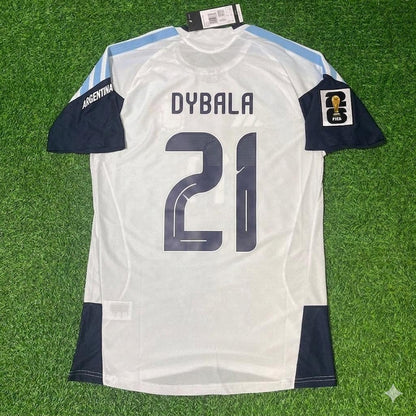 Maillot de football Paulo Dybala Argentine Coupe du Monde 2026 Version Joueur Blanc Nouvelle Saison