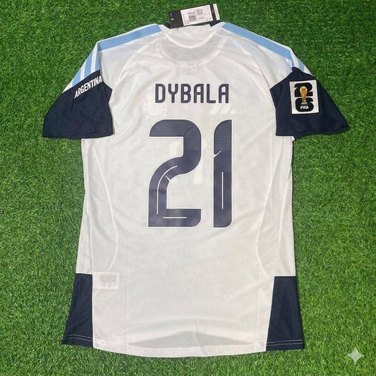 Paulo Dybala Argentina 2026 World Cup White Player Version New Season Football Jersey Kit