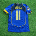 Pavel Nedved Juventus 2004-2005 Blue Retro Jersey Soccer Kit | Trikot | Maillot Soccer Shirt
