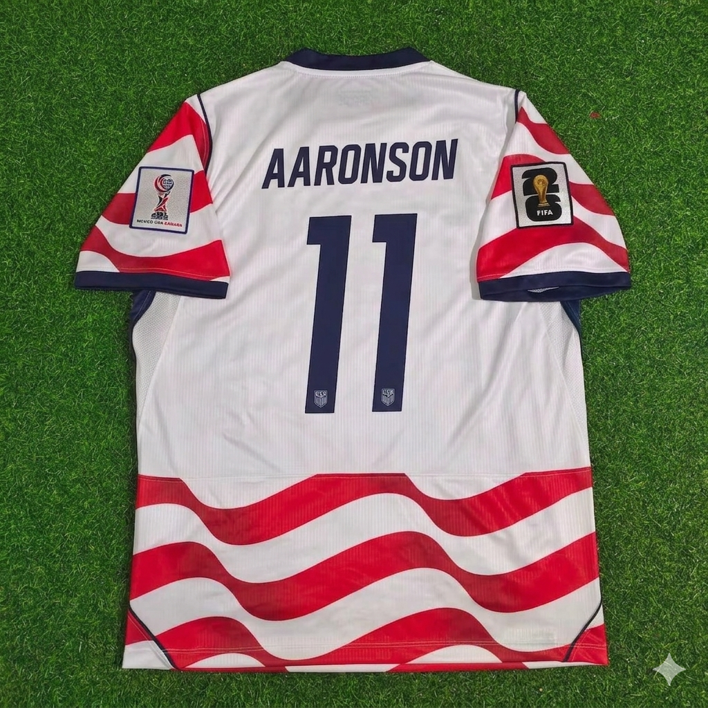 Brenden Aaronson 11- USA 2026 World Cup Heimtrikot