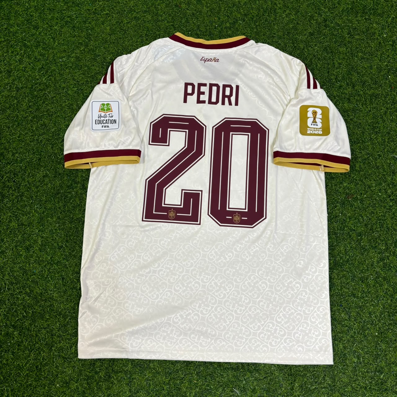Maillot de Foot Extérieur Pedri 20 - Espagne Coupe du Monde 2026