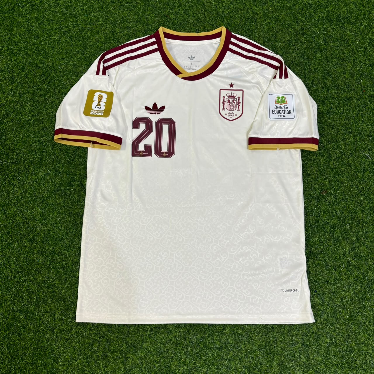 Maillot de Foot Extérieur Pedri 20 - Espagne Coupe du Monde 2026