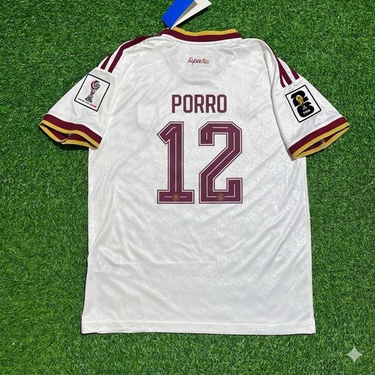 Pedro Porro 12 – Spanien WM 2026 Auswärts Fußballtrikot