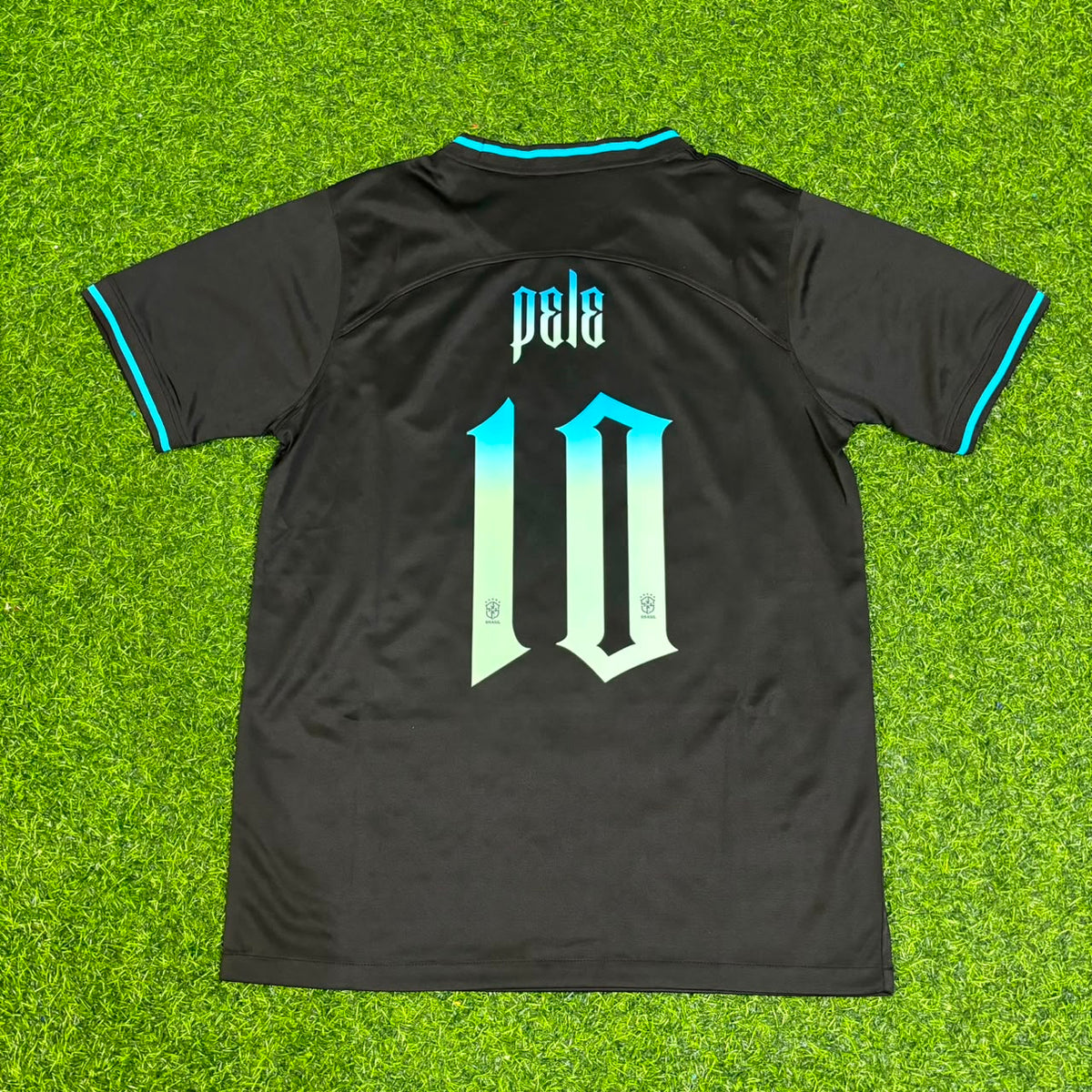 Pele Brazil Retro Football Jersey Trikot Maglia Soccer Shirt
