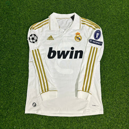 Pepe 3- Real Madrid 2011-2012 White Long Sleeve Jersey Soccer Shirt