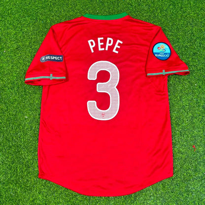 Pepe Portugal Euro 2012 Red Retro Football Jersey Kit