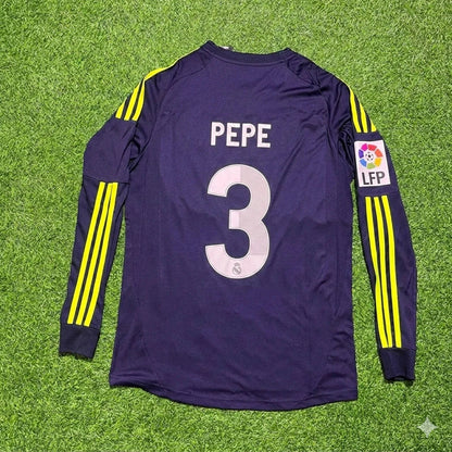 Pepe 3- Real Madrid 2012/2013 Away Long Sleeve Football Jersey
