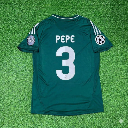 Pepe #3 Real Madrid 2012-2013 Champions League Grünes Trikot Fußballtrikot