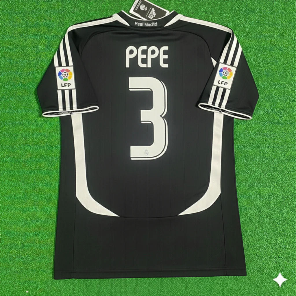 Pepe Real Madrid 2006-2007 Black Jersey Soccer Shirt