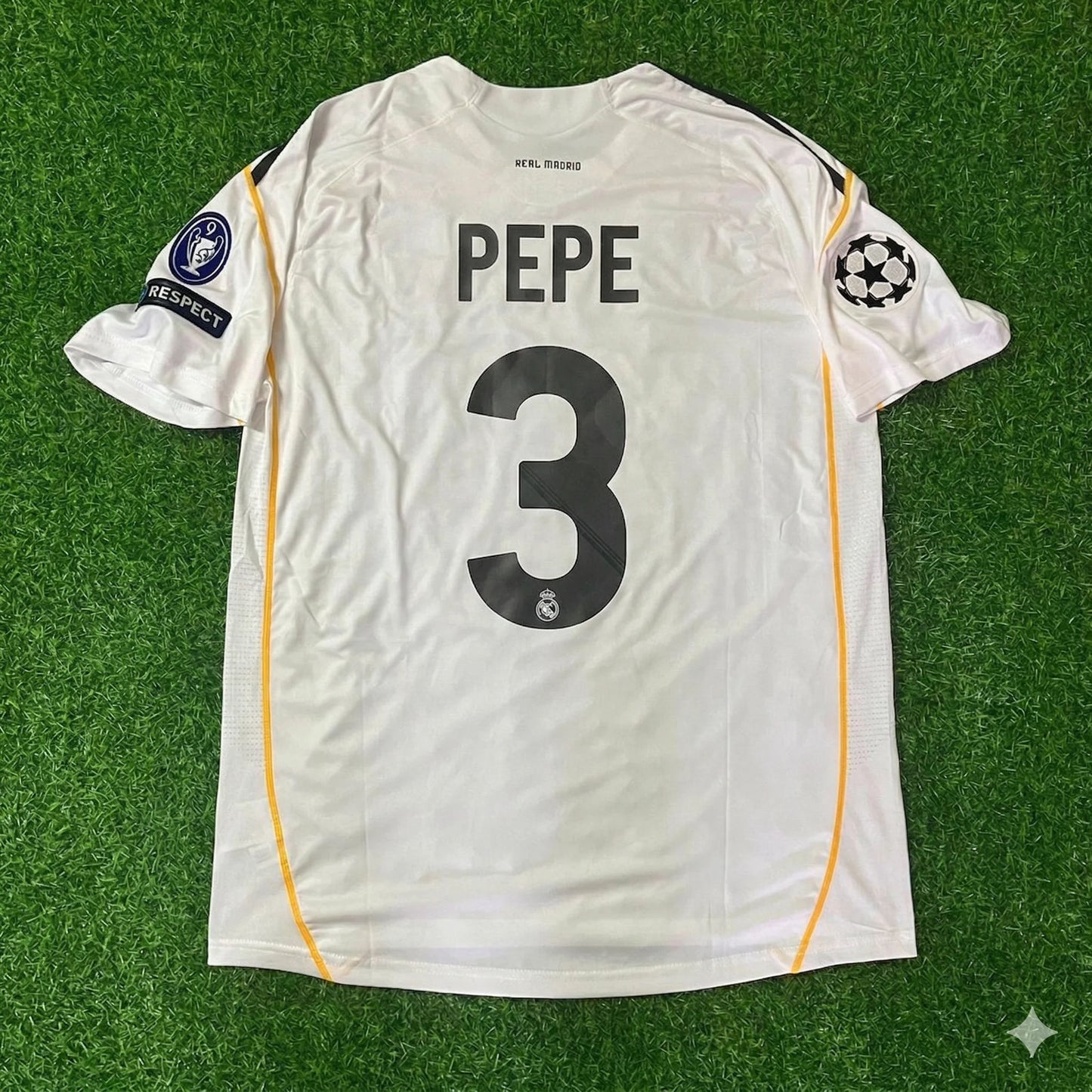 Pepe Real Madrid 2009 2010 Retro Jersey Soccer Shirt Trikot