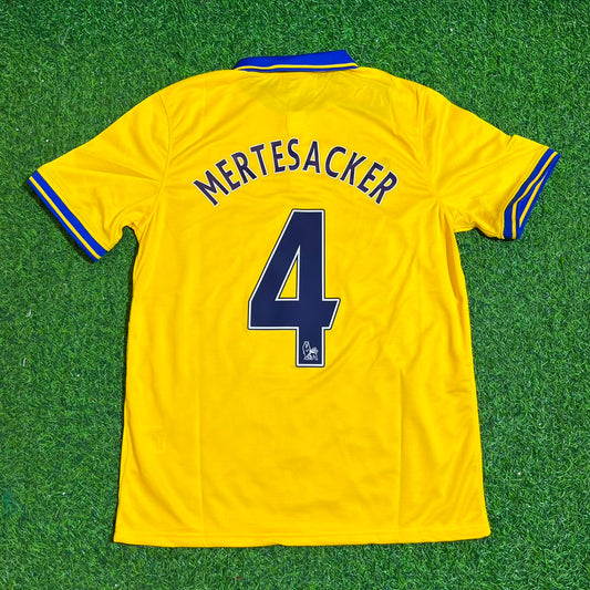 Per Mertesacker – Arsenal 2013/2014 Maillot rétro jaune Trikot Maillot de football