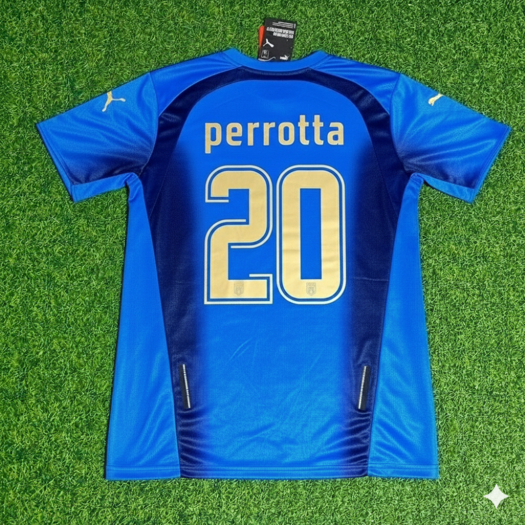 Simone Perrotta 20 - Italy 2006 World Cup Final Retro Jersey Maillot Trikot Maglia Soccer Shirt