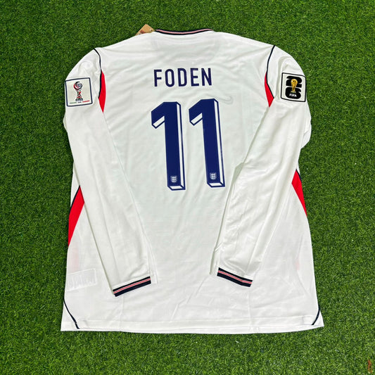 Phil Foden 11 – England WM 2026 Langarm Trikot