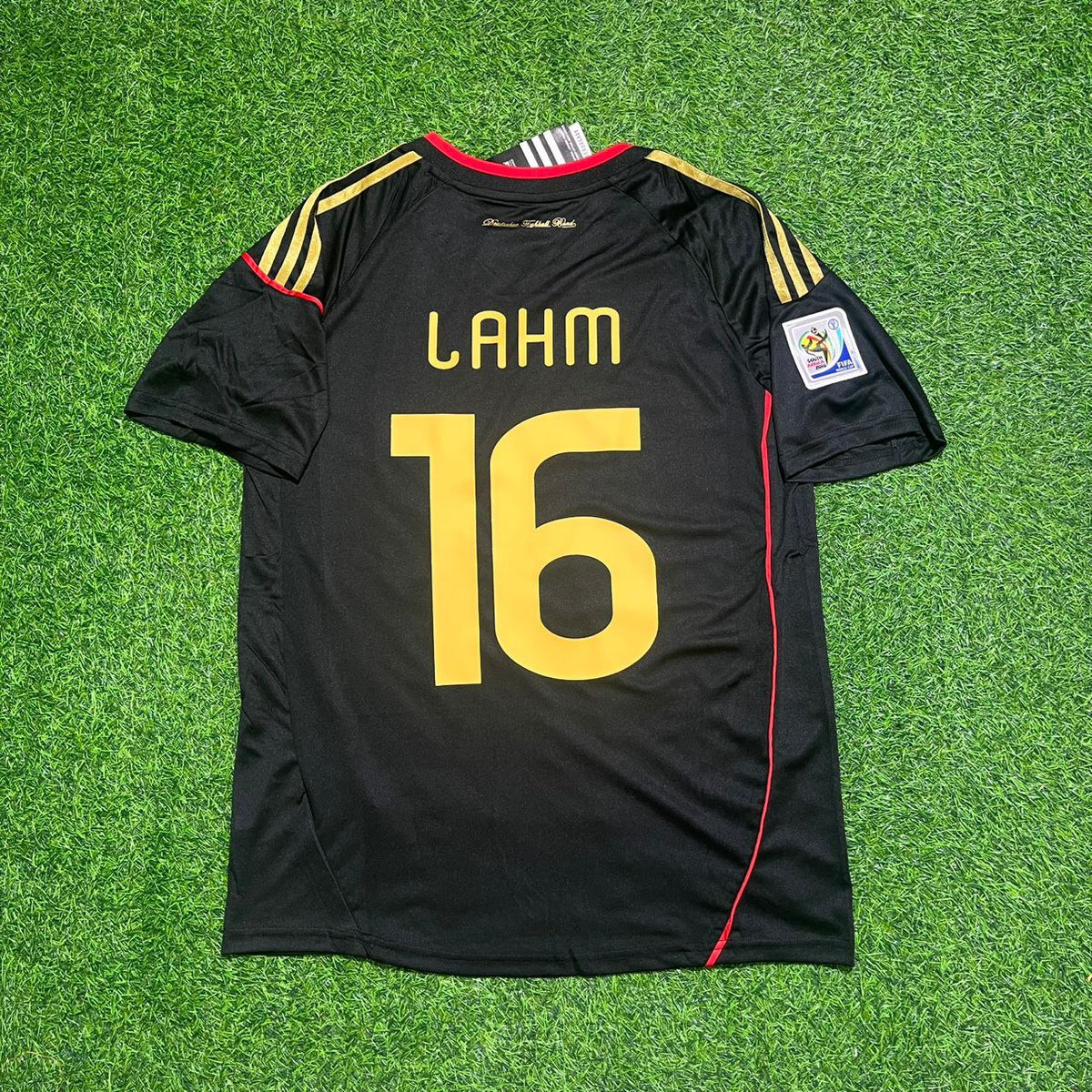 Philipp Lahm - Deutschland 2010 Weltmeisterschaft Schwarzes Trikot