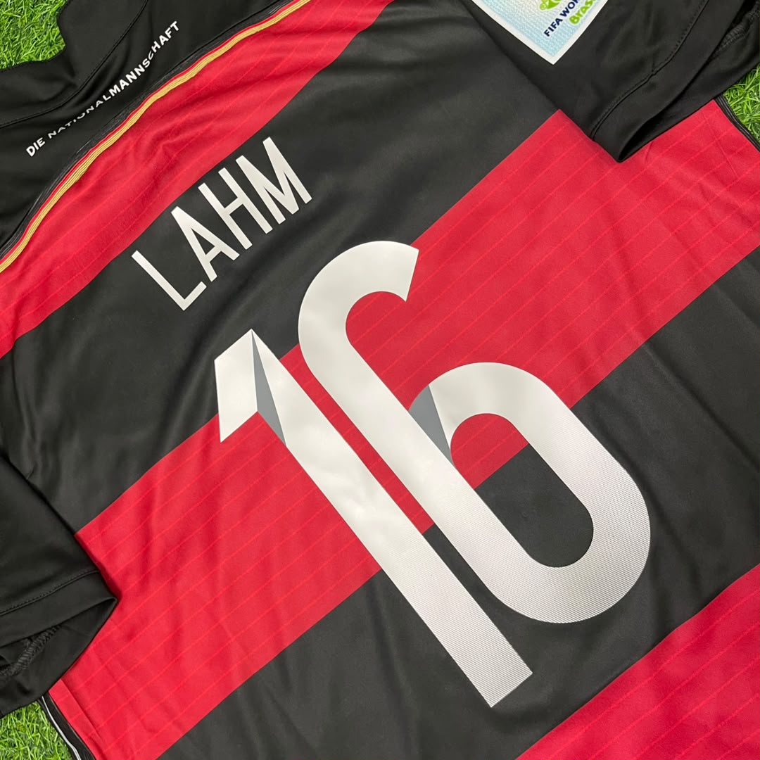 Philipp Lahm Alemania Deutschland Copa Mundial 2014 Brasil Camiseta Retro Negra Roja Trikot Camiseta de Fútbol