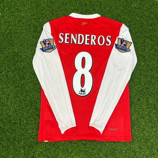 Camiseta retro de manga larga local del Arsenal 2006-2007 de Philippe Senderos #8