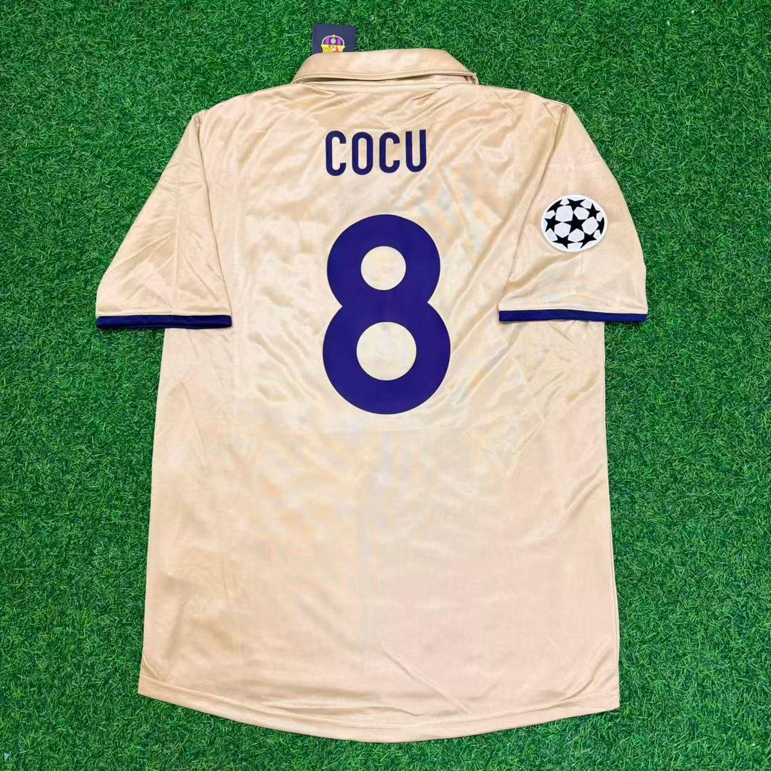 Phillip Cocu 8 Barcelona 2001 2002 Season Retro Jersey Maillot Trikot Maglia Soccer Shirt