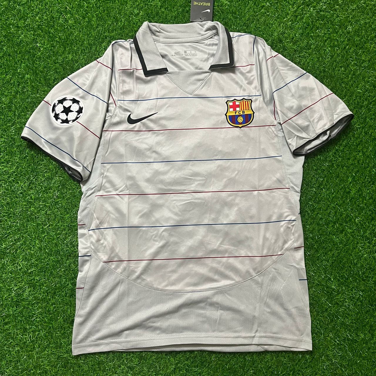 Javier Saviola #7  - Barcelona 2004/2005 Retro Jersey Trikot Maillot Soccer Shirt