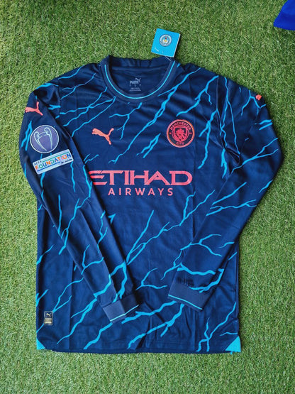 Erling Haaland Manchester City Sondertrikot mit spezieller Schrift