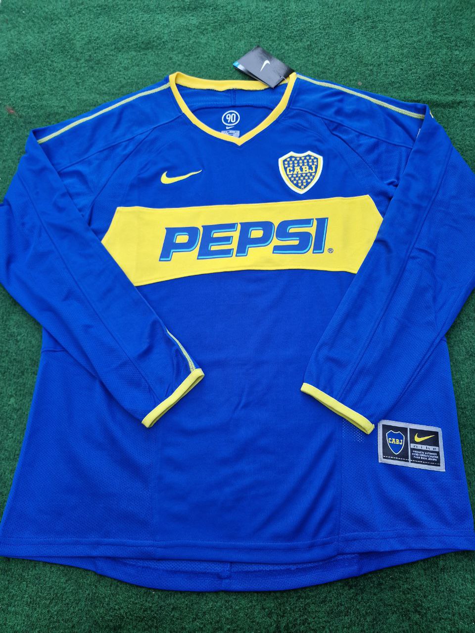 Juan Roman Riquelme Boca Juniors 2003-2004 Long Sleeve Retro Football Jersey