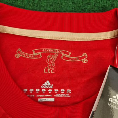 Liverpool 2010/12 Long Sleeve Red Retro Jersey – Javier Mascherano