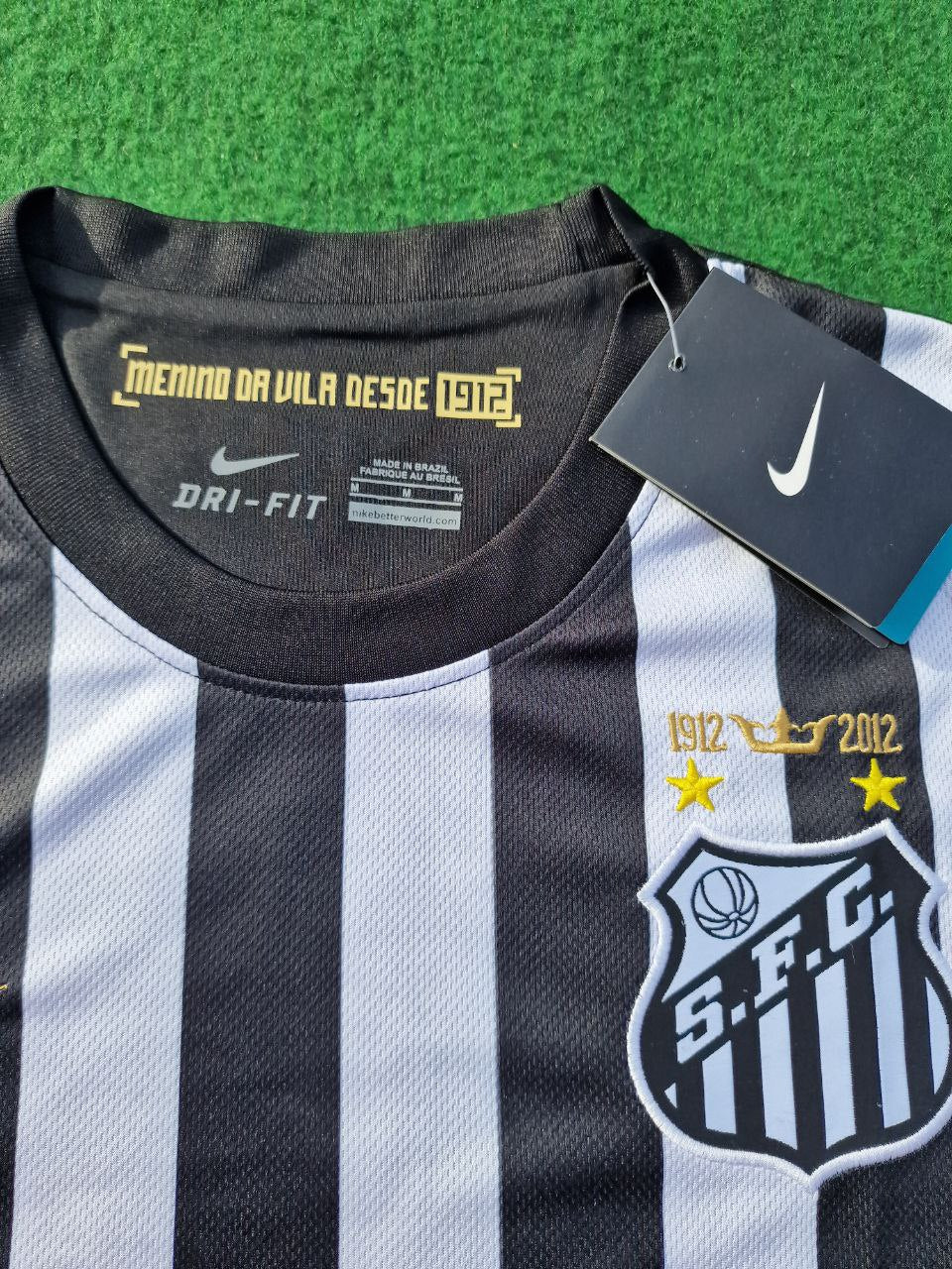 Neymar Jr Santos Fc 2009 2013 Black Retro Football Jersey Trikot