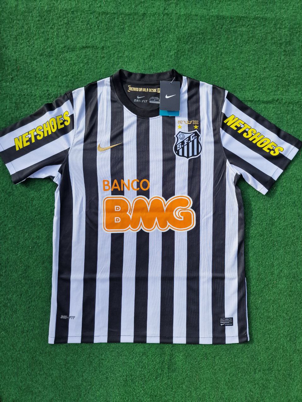 Neymar Jr Santos Fc 2009 2013 Black Retro Football Jersey Trikot