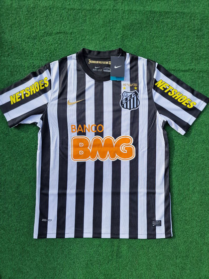 Neymar Jr Santos Fc 2009 2013 Black Retro Football Jersey Trikot