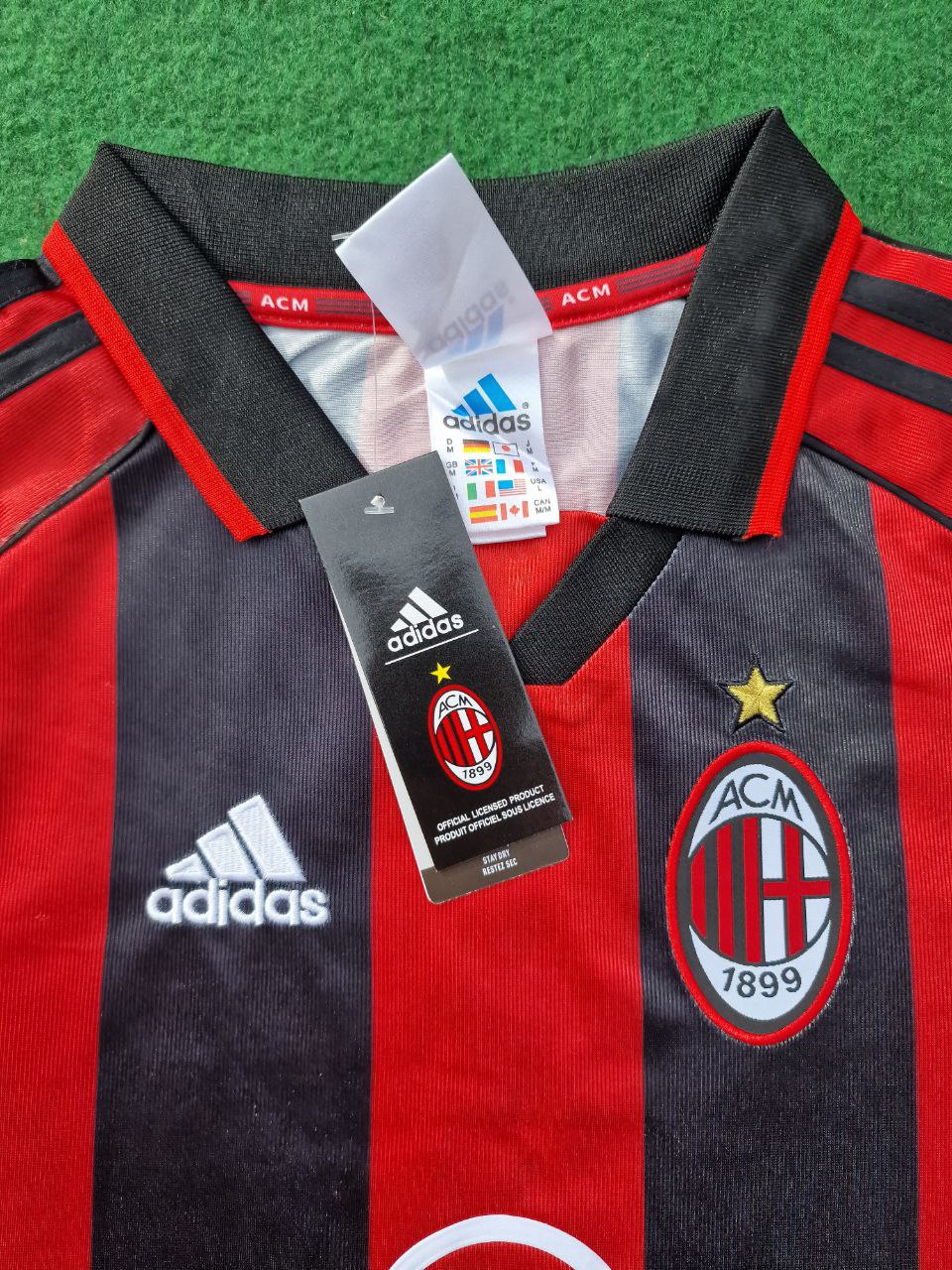 George Weah AC Milan 1998-1999 Retro Football Jersey