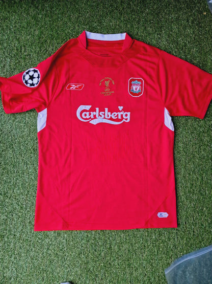 Djibril Cissé 9 – Liverpool 2005 Champions League Finale Rotes Retro Trikot
