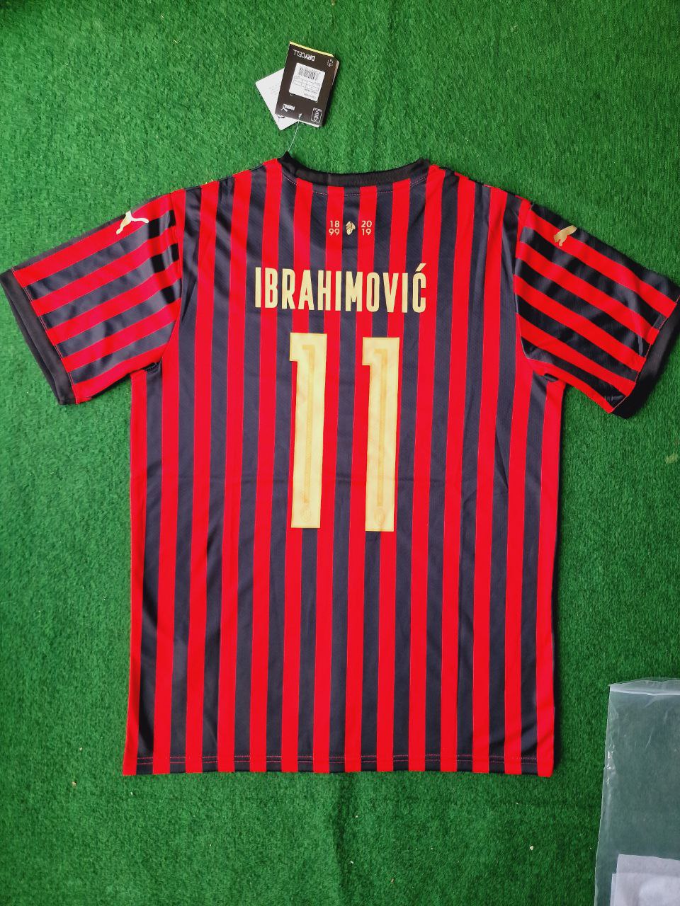 Zlatan Ibrahimović AC Mailand 120. Jubiläum Sondertrikot Golden Retro