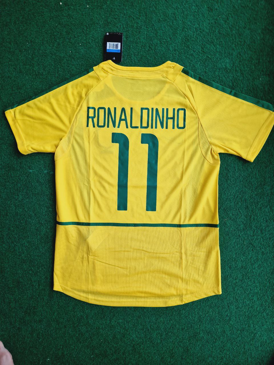 Ronaldinho Brasilien WM 2002 Retro Fußballtrikot