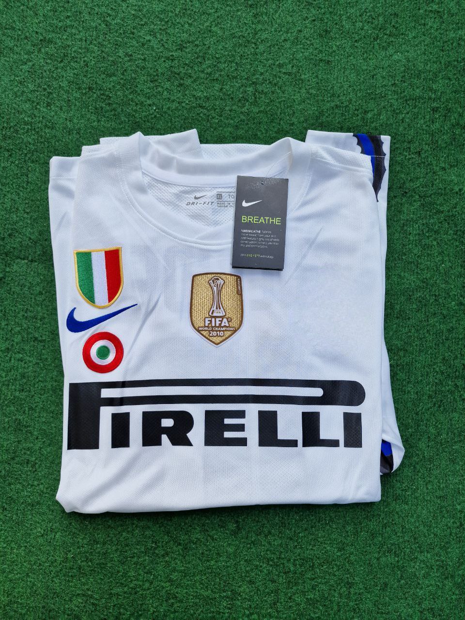 Wesley Sneijder - Inter 2010 2011 Weißes Drachen-Trikot Maillot Maglia Fußballtrikot