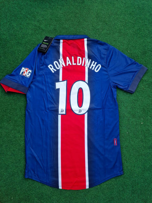 Ronaldinho Gaucho Retro Black Football Jersey Kit