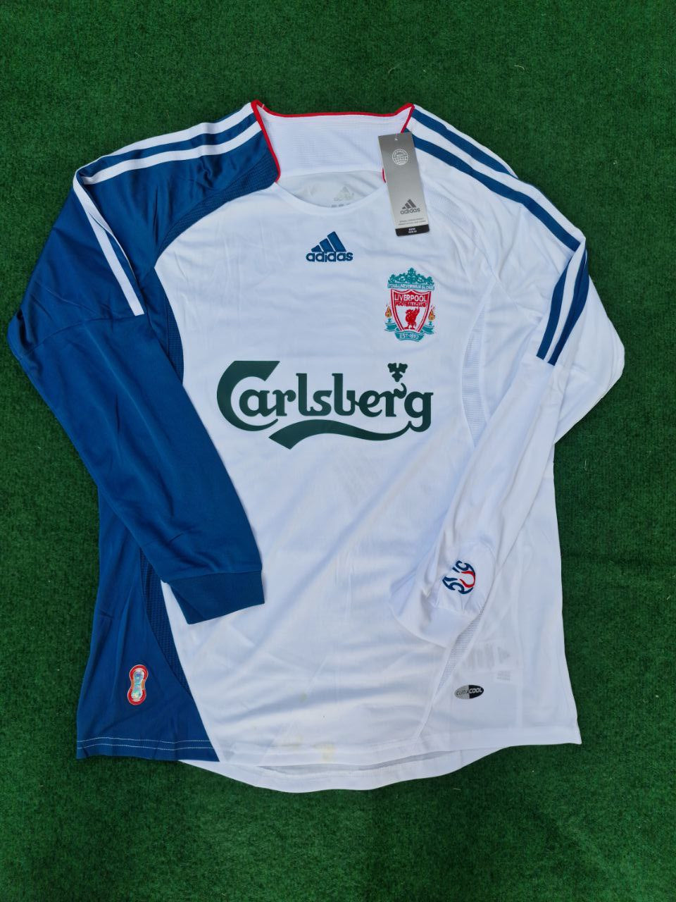 Philippe Coutinho Liverpool White Blue Retro Jersey Trikot Maglia Soccer Shirt