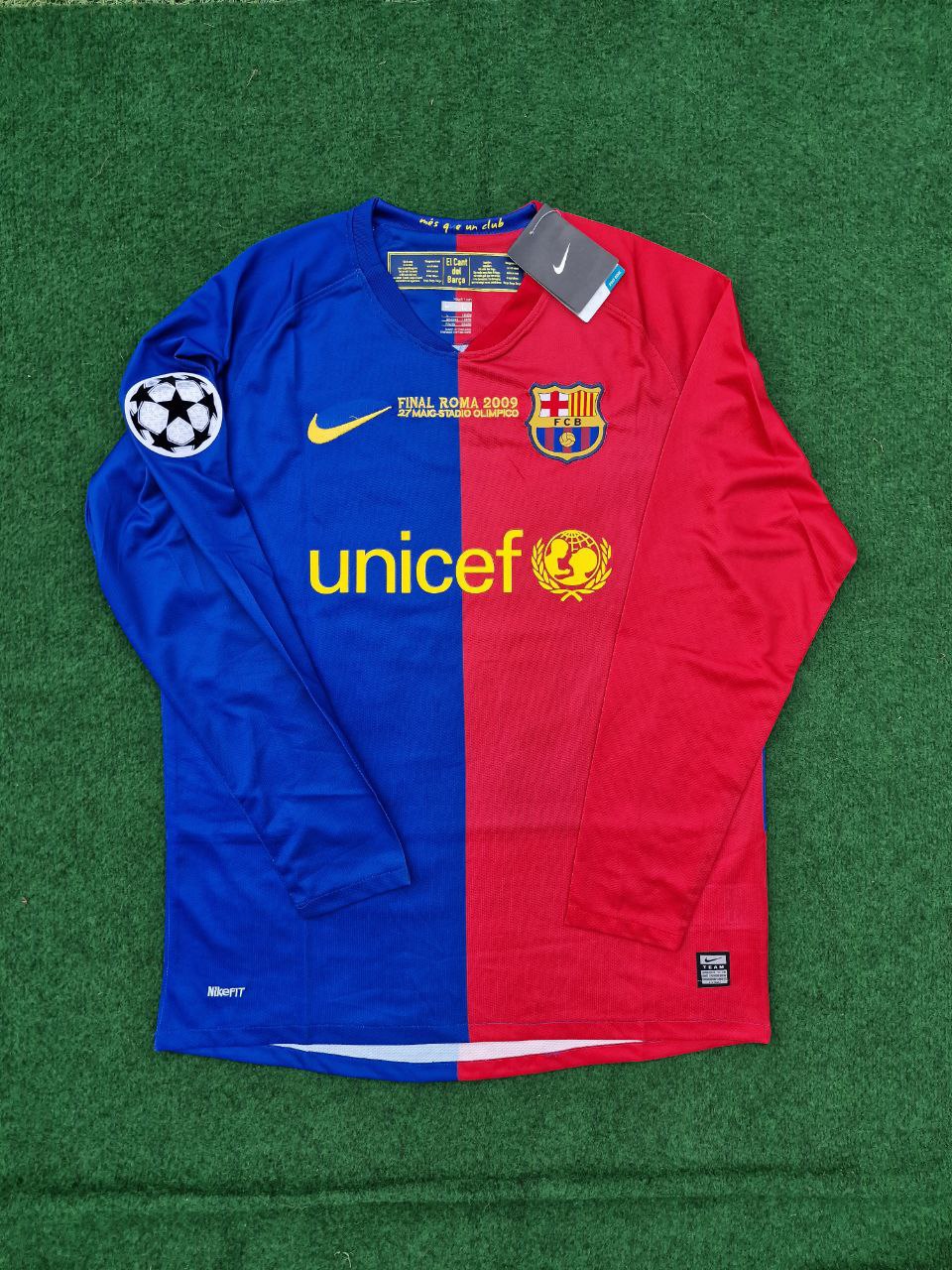 Lionel Messi Barcelona 2009 Champions League Final Retro Jersey
