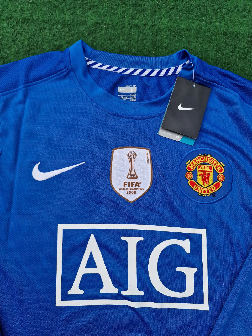 Cristiano Ronaldo Manchester United 2008/09 Blue Kids Kit – Kit Jersey for Children – | KinderTrikot | Maillot Enfant Soccer Shirt