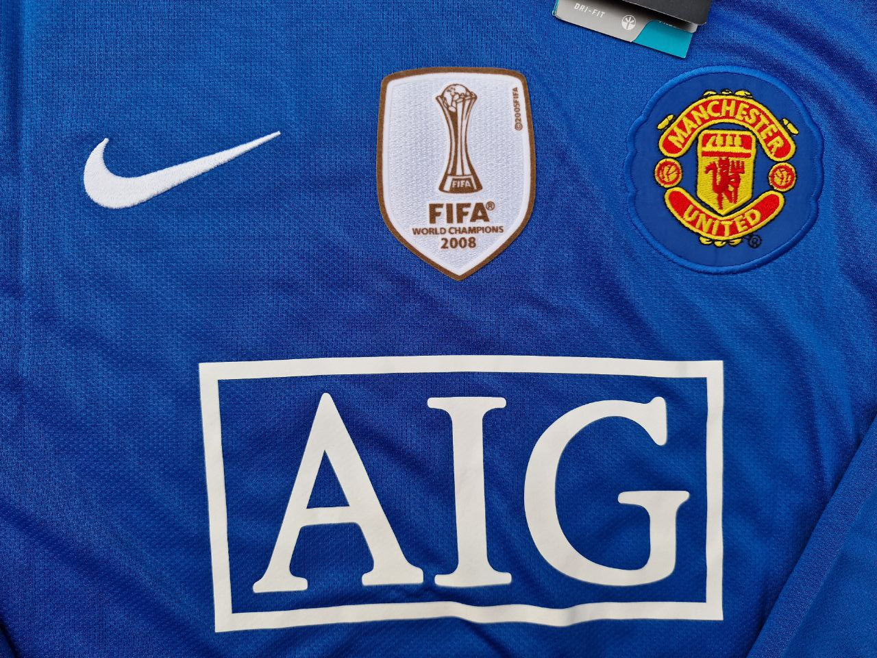Cristiano Ronaldo Manchester United 2008/09 Blue Kids Kit – Kit Jersey for Children – | KinderTrikot | Maillot Enfant Soccer Shirt