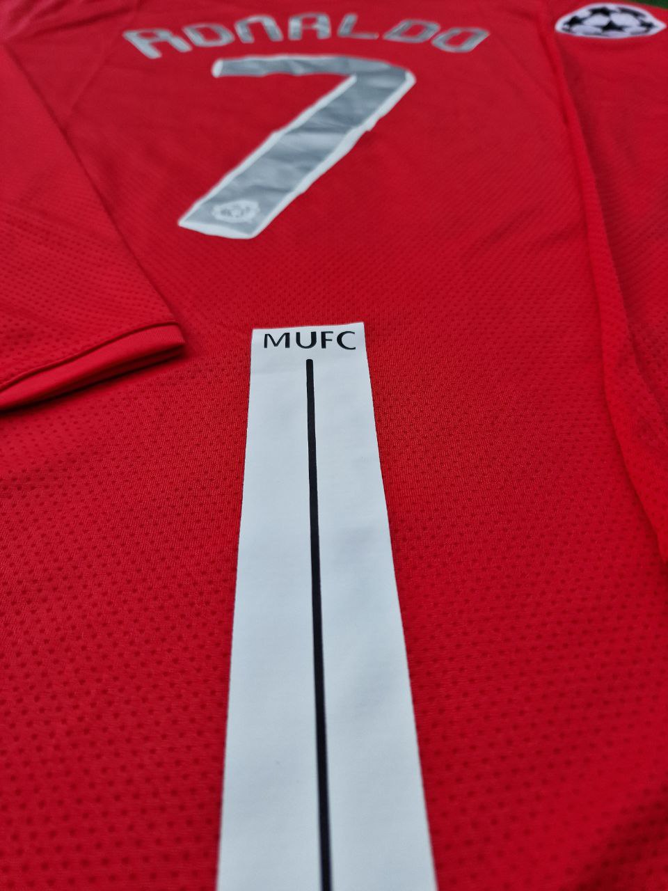 Maillot Rétro Manches Longues Cristiano Ronaldo Manchester United Finale Ligue des Champions 2008 Moscou