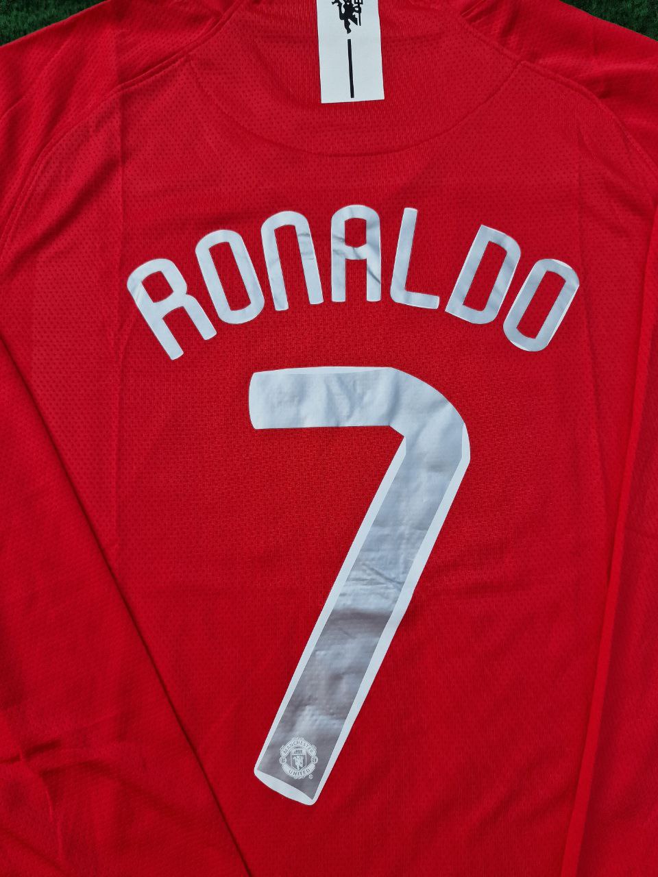Maillot Rétro Manches Longues Cristiano Ronaldo Manchester United Finale Ligue des Champions 2008 Moscou