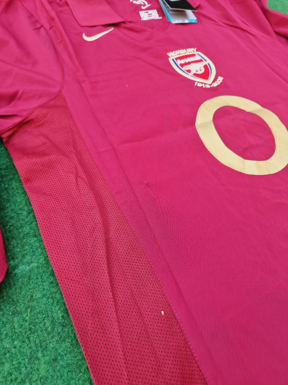 Arsenal Retro 2005 Burgundy Long Sleeve Jersey