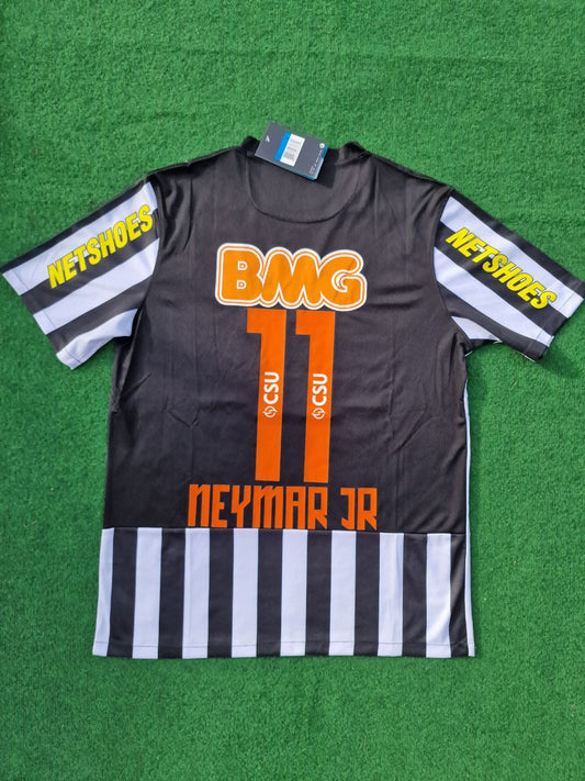 Neymar Jr Santos Fc 2009 2013 Schwarz Retro Fußball Trikot