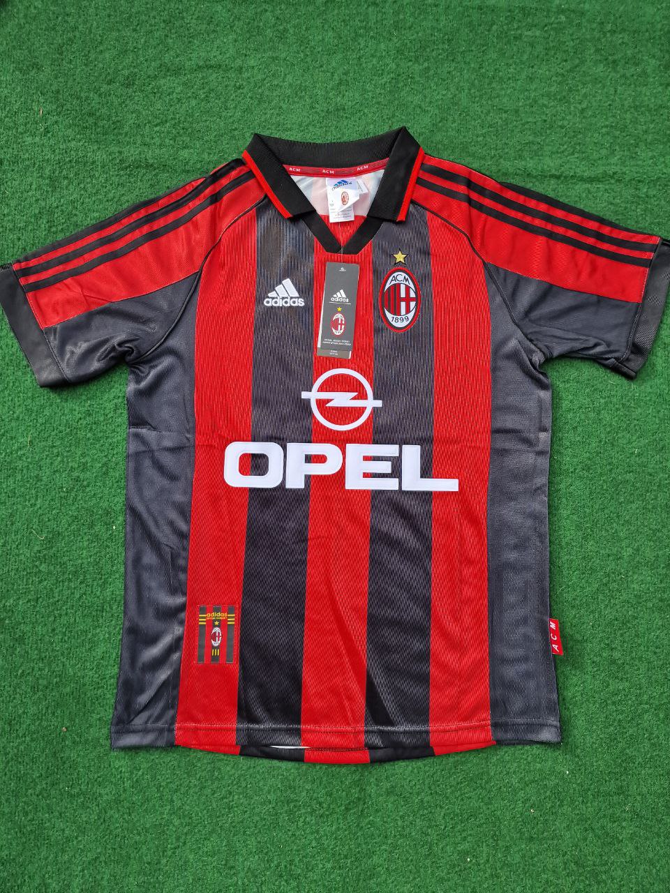 George Weah AC Milan 1998-1999 Retro Football Jersey