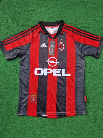 George Weah AC Mailand 1998-1999 Retro-Fußballtrikot